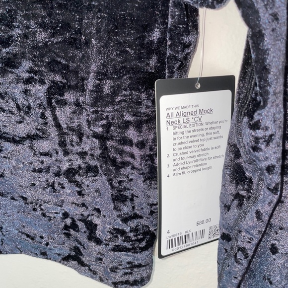 Lululemon All Aligned Mock Neck LS *CV ✨ NWT - Picture 3 of 4